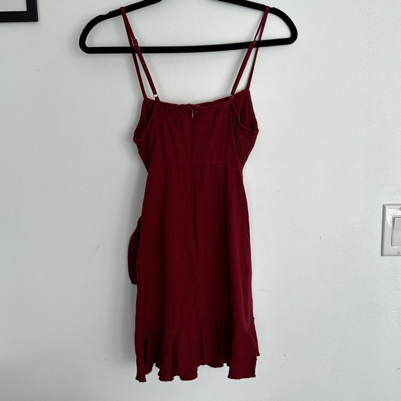 Princess Polly Dresses Princess Polly Caedere Mini Dress Maroon - Picture 4 of 4